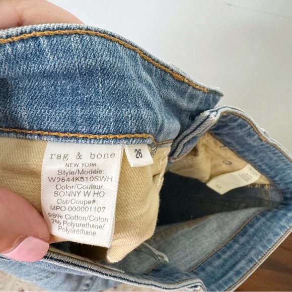 Rag & Bone Jeans Distressed Sonny W Ho Size 26 - Picture 7 of 7